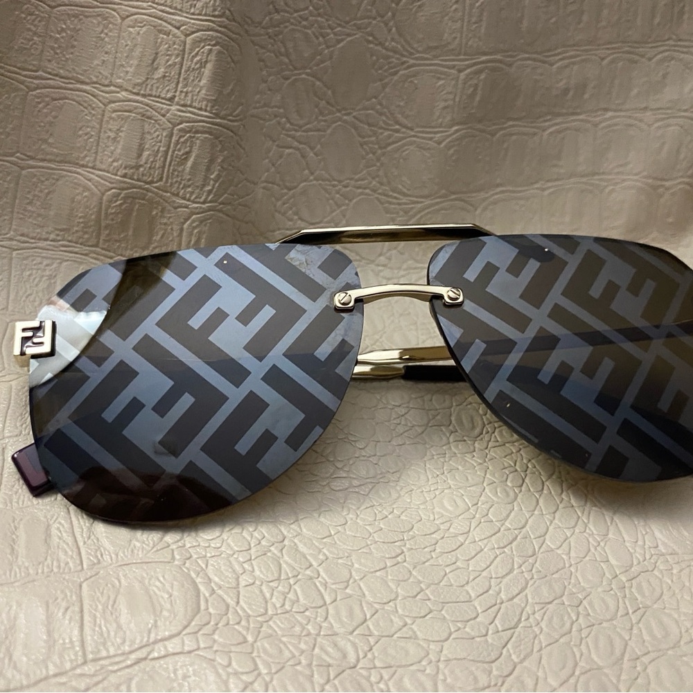 Fendi Black Monogram Sunglasses